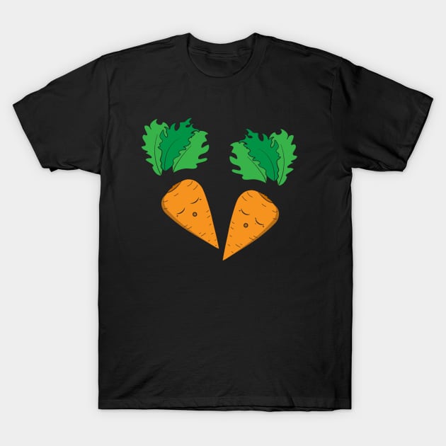 Sleepy Carrot Duo T-Shirt by OurSimpleArts